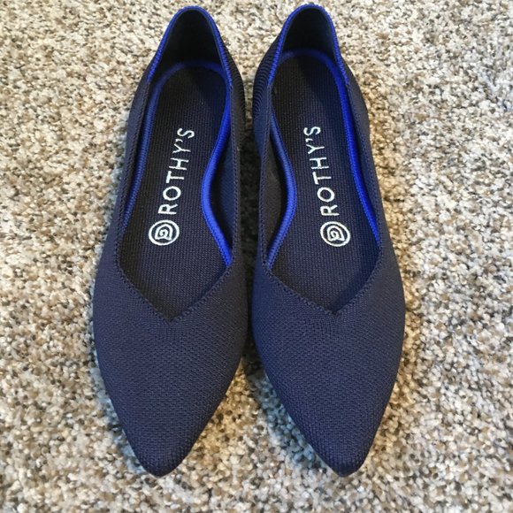 EUC Size 6 Maritime Navy Rothy's Points - Picture 5 of 7